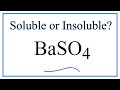 Solubility of Barium Sulfate