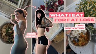 ✨Realistic what I eat in a day to lose 10kg + simple tips and motivation