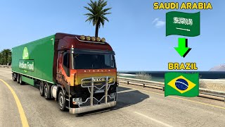 Iveco Stralis | Long Delivery | Saudi Arabia to Brazil | Euro Truck Simulator 2 | Logitech G29 screenshot 3