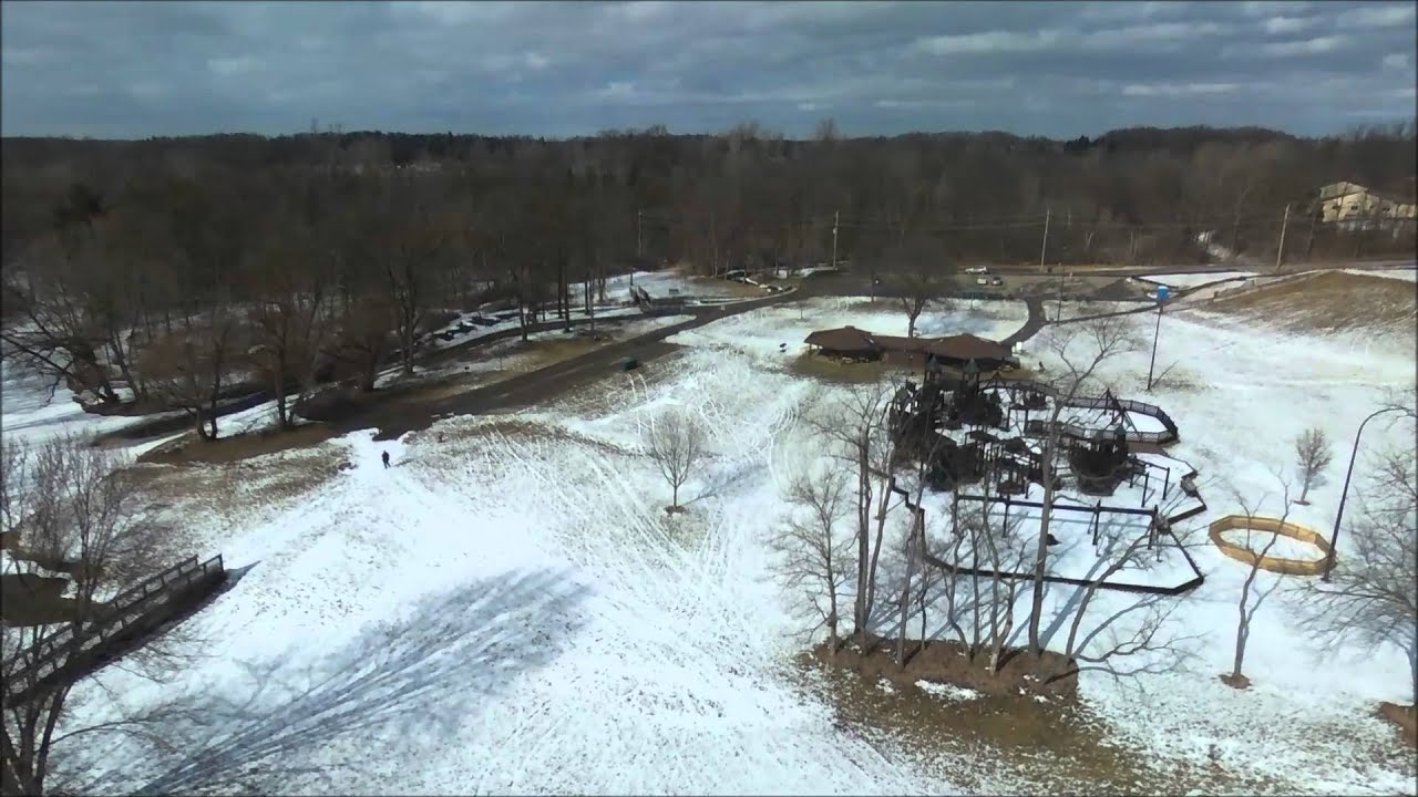 Bebop 2 at Mill Pond Park in Saline Michigan. february 2016 YouTube