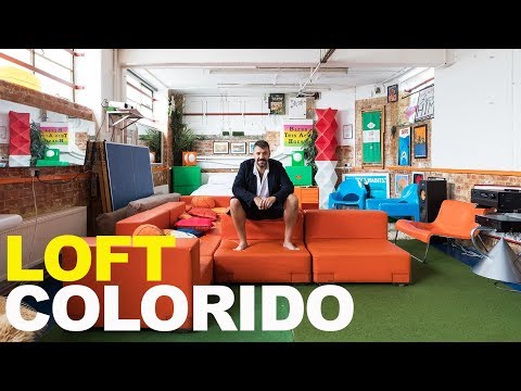 Video: Un loft industrial y colorido en Londres