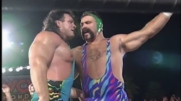 Scott Steiner uses rare & dangerous "Steiner Screwdriver" finishing move to win a Tag Match! (WCW)