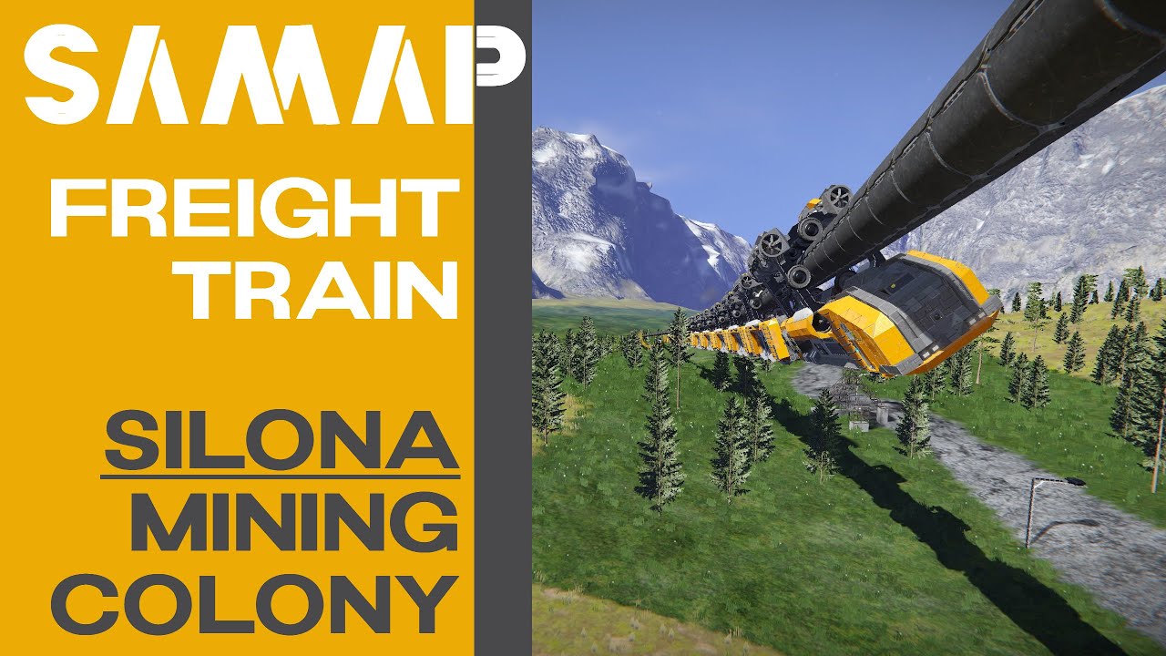 Space Engineers - SAMAP freight train - YouTube