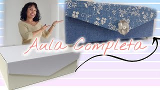 Caixa de Cartonagem Revestida em Tecido | Aula Completa #rharalembrancas