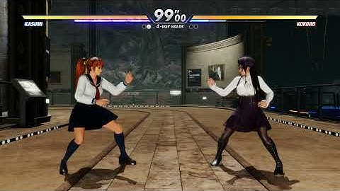 Dead or Alive 6 Kasumi vs Kokoro CPU vs CPU AI vs AI (hardest level 8)