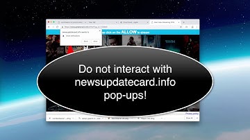 Newsupdatecard.info push notifications removal video.