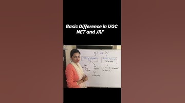 Basic Difference In UGC NET and JRF