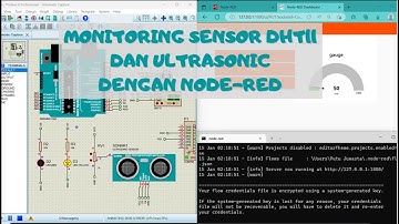 Monitoring Sensor DHT11 dan Ultrasonic dengan Node-RED MQTT Broker Online // Node Red Broker Online