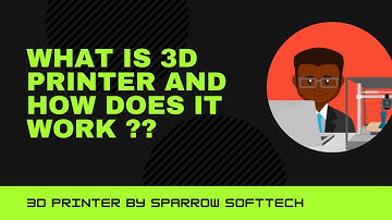 What is 3D Printer and How Does It Work? | How to make Product with the Help of 3D Printer #Sparrow