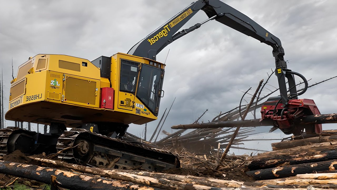 Mega Machines Tigercat Largest Machine In Forestry Wood Business Youtube