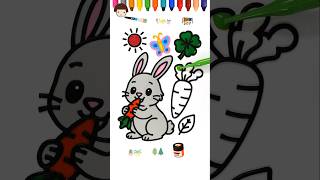 Rabbit Eating Carrot Jelly Painting & Coloring Satisfying Jelly Art