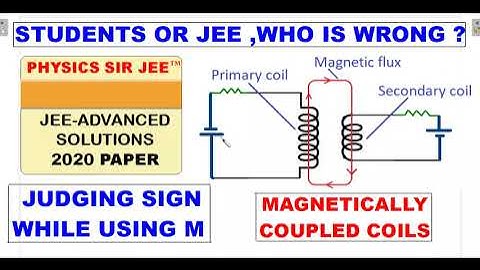 JEE Advanced 2020 Solutions: AmBIGuous Mutual Inductance Problem
