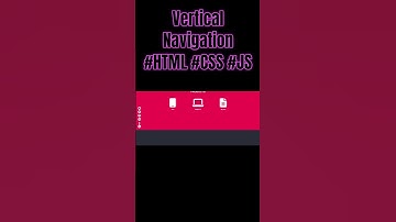 How to Create a Vertical Navigation Website using HTML, CSS, and JavaScript #css #htmlcssjs