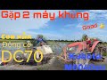 Con rùa Dc70 chạy dàn xới khủng cùng với Kubota M6040su | Crawler tractor vs Kubota M6040su Good 👍