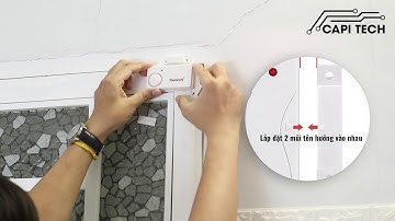 HƯỚNG DẪN LẮP ĐẶT 3 BƯỚC CHO BỘ THIẾT BỊ CHỐNG TRỘM GẮN CỬA PR-C03 - [ CAPITECH ]