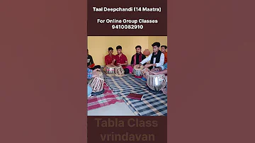 Deepchandi Taal Tabla 14 Maatra Practice Tabla Class Vrindavan Tabla Deepchanditaal Taal 