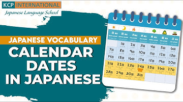 Japanese Vocabulary - How to Read Dates in Japanese