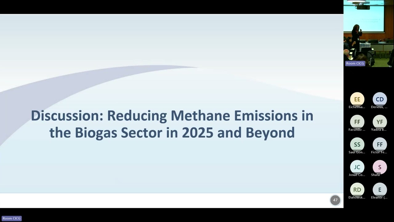 Discussion  Reducing Methane Emissions in the Biogas Sector in 2025 and Beyond