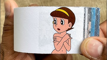 Doraemon Cartoon Flipbook #260 | Nobita Saw Shizuka Bathing Flip Book | Flip Book Artist 2025