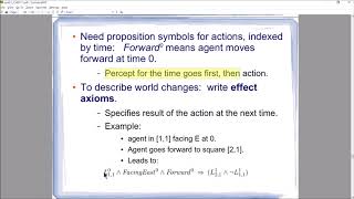 CS461 AI CH07 Lecture:  7.7:  Agents Based on Propositional Logic