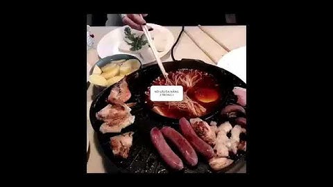 Nồi Lẩu Nướng Đa Năng Hàn Quốc 2 Trong 1, Bếp Vừa Nướng Vừa Lẩu