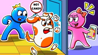 Rainbow Friends 2 | Blue's Nightmare When Medicine and Candy Get Mixed | Hoo Doo's friends Animation