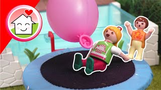 Playmobil Familie Hauser - Riesen Wasserballons - Geschichte mit Anna und Lena