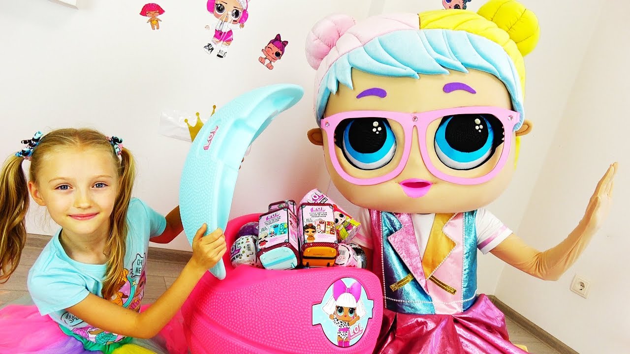 Birthday of LOL doll. Toys and gifts from Super Polina. YouTube