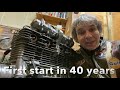 First start in 40 years - Kawasaki Z1B 900 engine