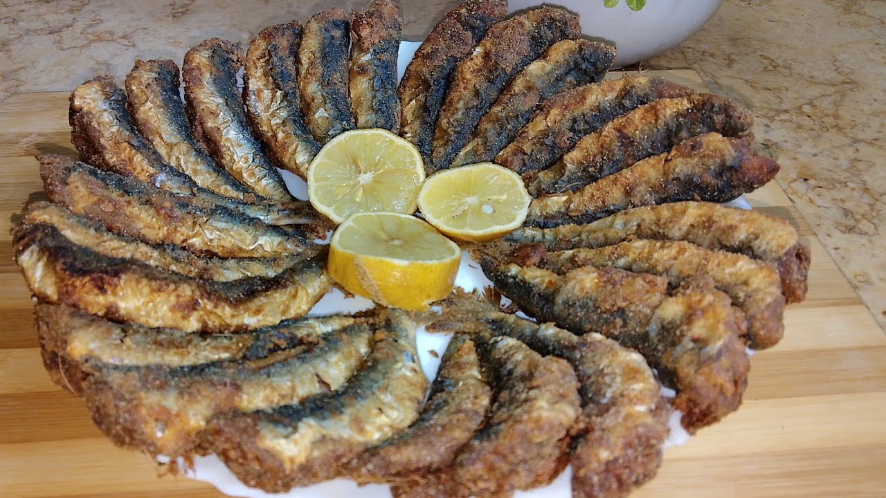 سردين مقلي بتتبيلة رائعة وذوق ولاأروع
