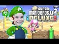 New Super Mario Bros U Deluxe Part 2 with HobbyFamilyGaming