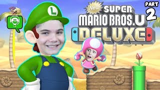 New Super Mario Bros U Deluxe Part 2 with HobbyFamilyGaming screenshot 5