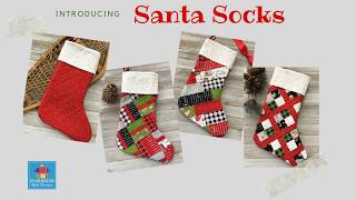 Poorhouse Quilt Designs - Santa Socks