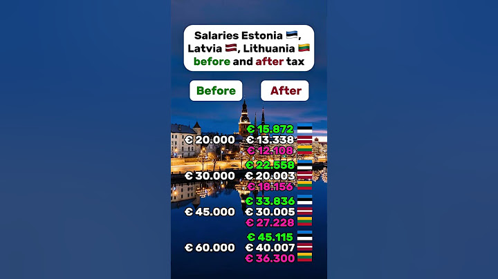 Gross vs net salary: Estonia, Latvia, Lithuania #estonia #latvia #lithuania #riga #tax #salary