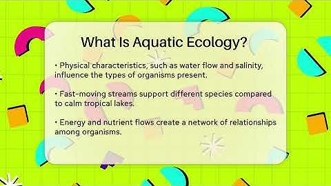 What Is Aquatic Ecology? - Ecosystem Essentials