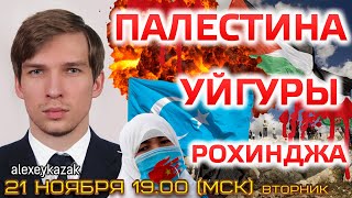 Палестина. Уйгуры. Рохинджа. Новости Сегодня. Газа. Мусульмане. Прямой эфир Алексея Казака