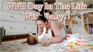 DITL WORKING FROM HOME WITH A BABY | Schedule & Sleep Updates, Therapy, Postpartum Hair Loss & More!