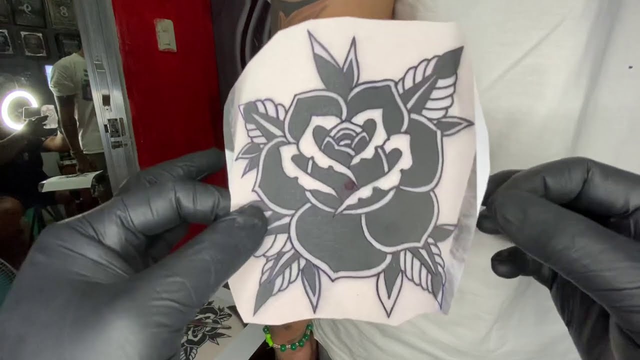How to put stencil on elbow / Tagalog / Elbow tattoo