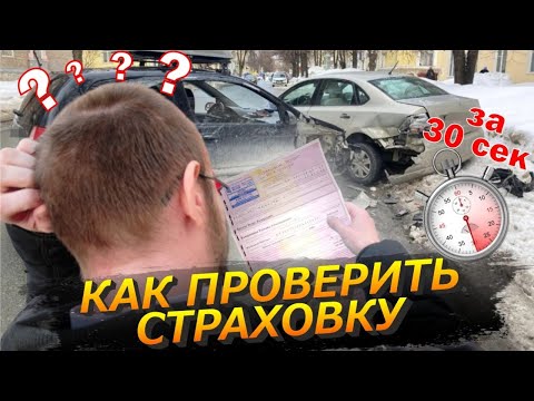 Как Быстро Проверить Страховой Полис ОСАГО по Госномеру Авто