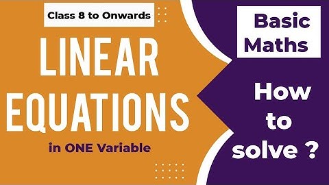 Introduction - Linear Equations in One Variable | Chapter 2 NCERT | Class 8th Maths @PunjabEdu24