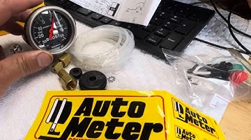 Install Vacuum Boost Gauge from Auto Meter | Gauge | boost gauge install