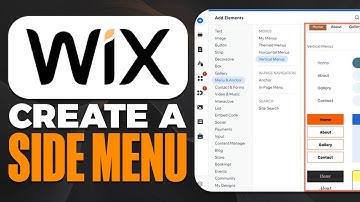 How To Create a Side Menu in WIX (2025)