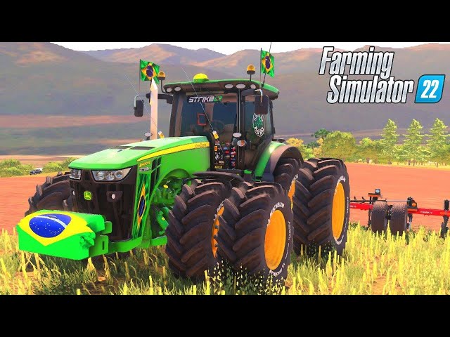 Farming Simulator 22  Testando o novo trator john deere 8r 