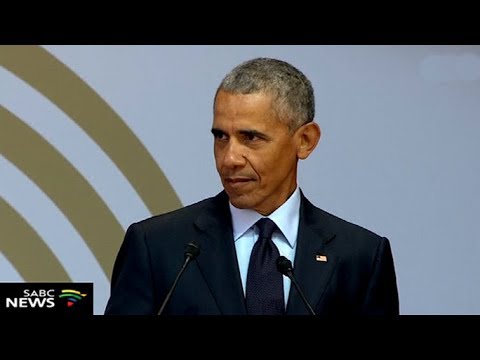 Fromer United States President Obama has delivered the 16th Mandela Lecture.