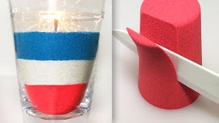 Very Satisfying Video Compilation 75 Kinetic Sand Cutting ASMR