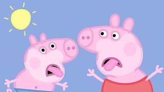 Peppa Pig In Hindi - Very Hot Day - Garmi Ka Din - हद Kahaniya - Hindi Cartoons For Kids