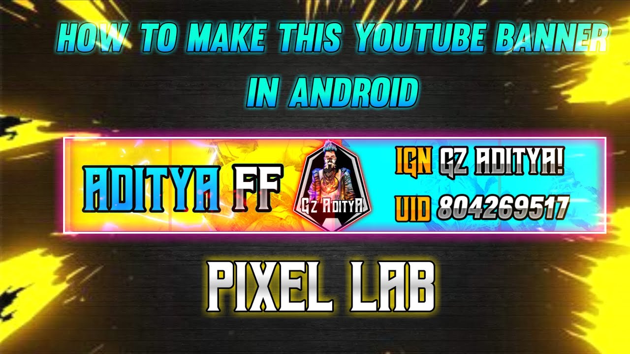 How to make best gaming youtube banner | free fire banner