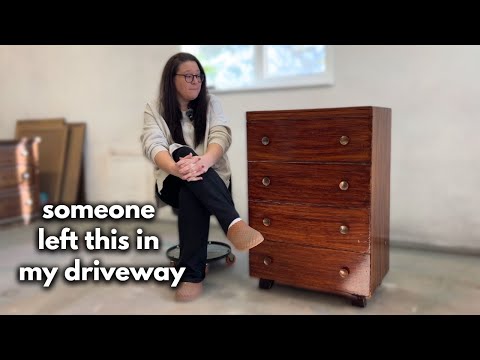 From Trash to Treasure | DIY Faux Linen Furniture Flip Transformation!