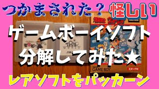 【真贋判定】ゲームボーイソフト分解してみた★【トリップワールド】【ペインターモモピー】【爆裂戦士ウォーリア】