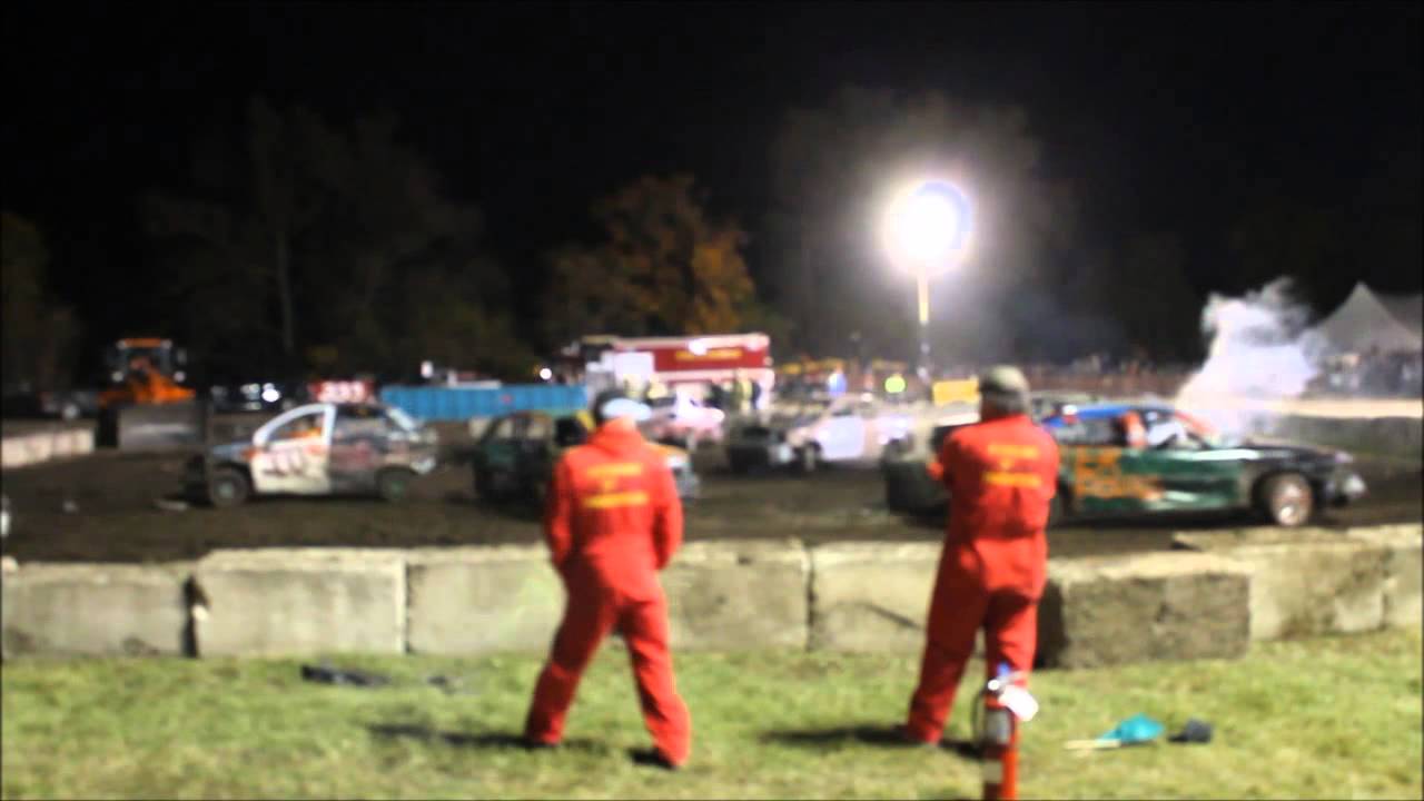 demolition derby 2015 ERIN DEMOLITION DERBY FIG 8 HEAT 2